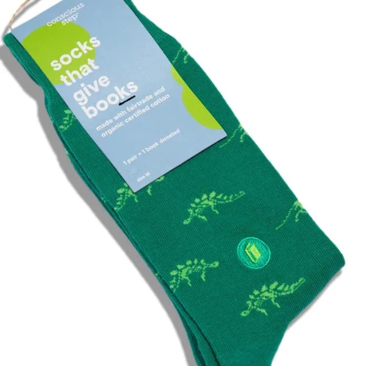 Stegosaurus Socks That Give Books