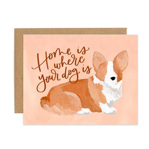 Corgi Housewarming Greeting Card