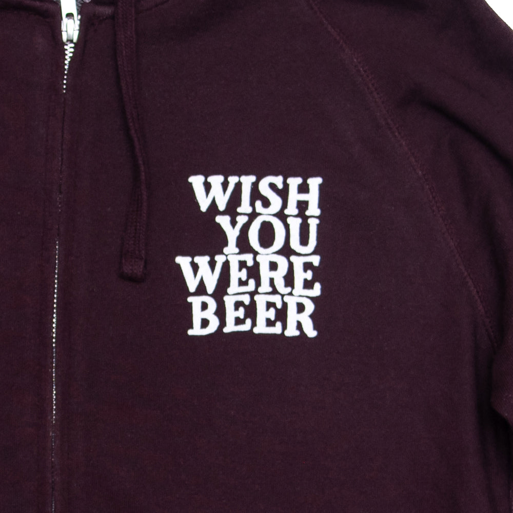 Wish You Were Beer French Terry Zip Hood