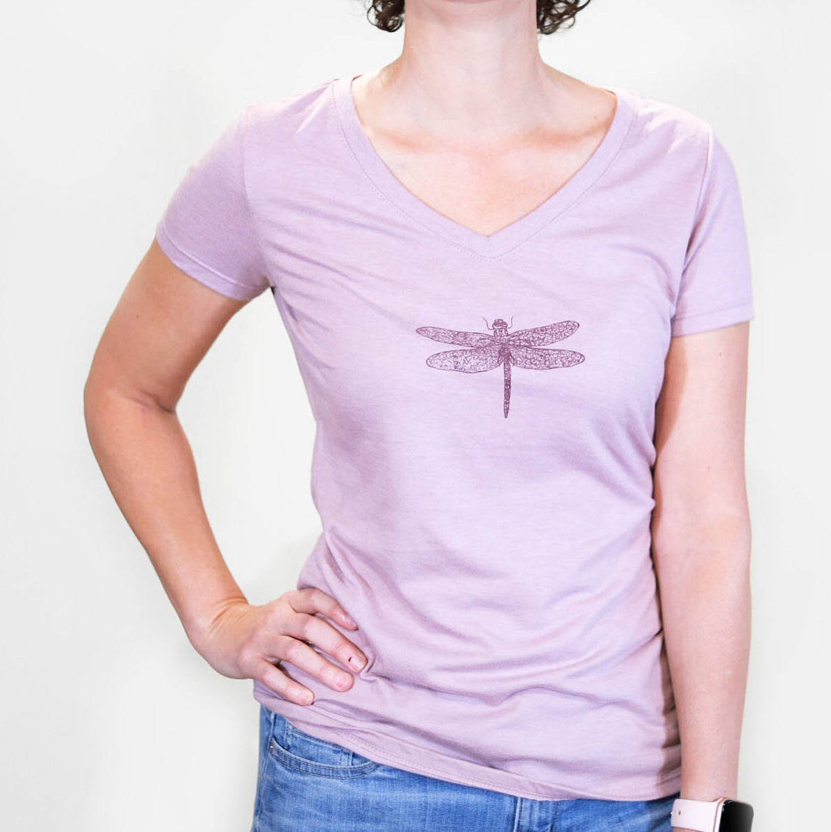 Dragonfly V-Neck Tee