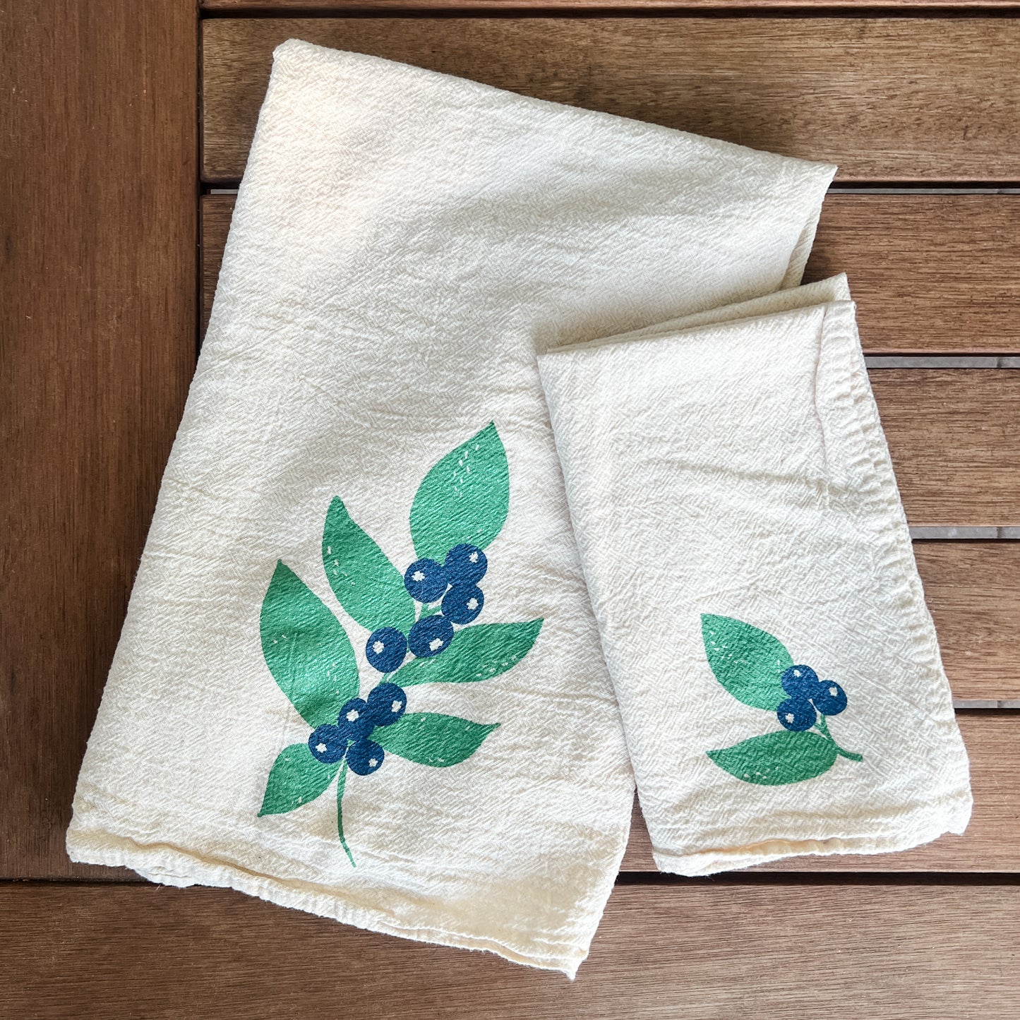 Blueberries Cloth Napkins - Set of 4