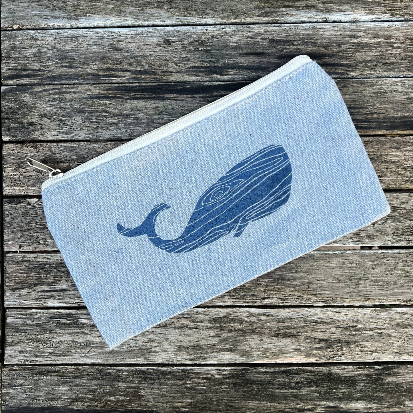 Wood Grain Whale Pouch