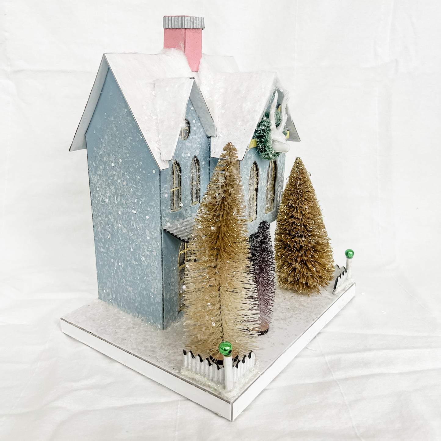 Frosted Mansionette Village House