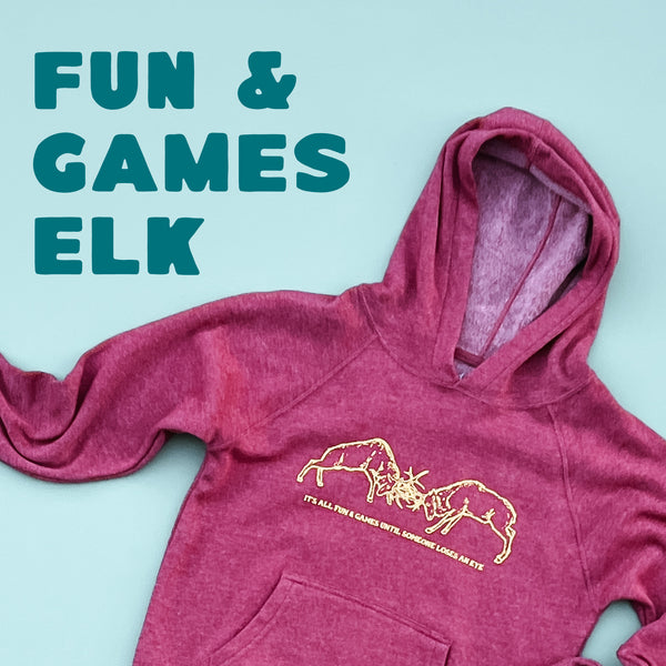 Fun & Games Elks Kids Hoodie