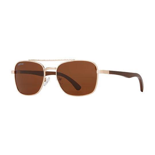 Rye Gold & Walnut Sunglasses