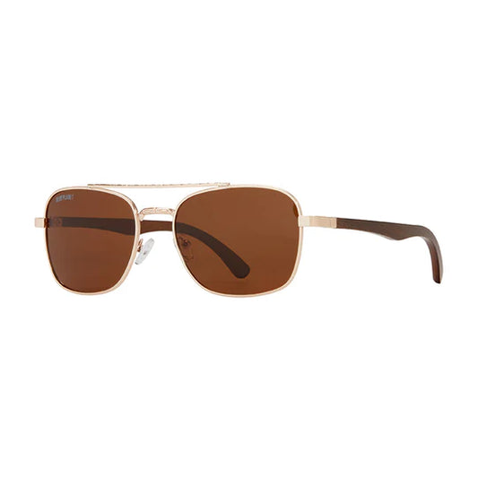 Rye Gold & Walnut Sunglasses