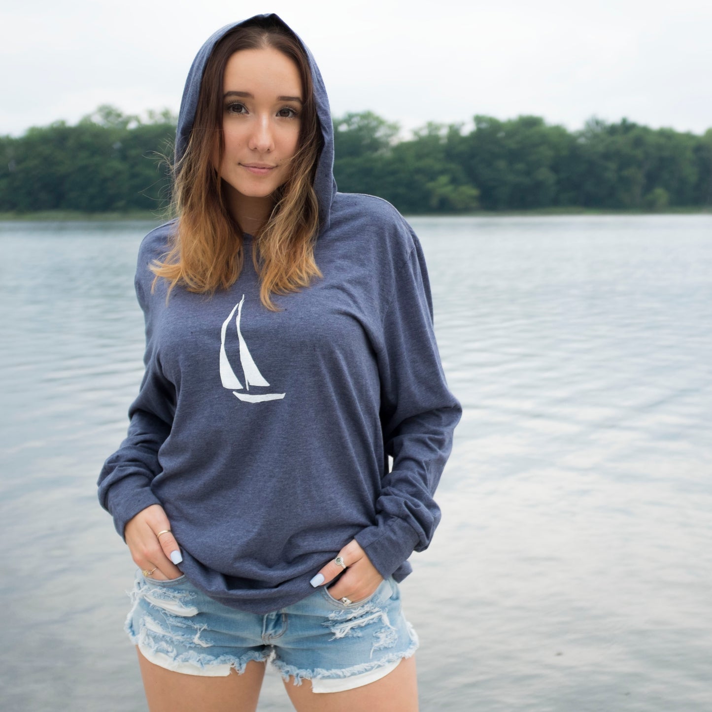 Sailboat Lightweight Hoodie