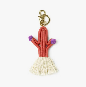 Macrame Cactus Keychain