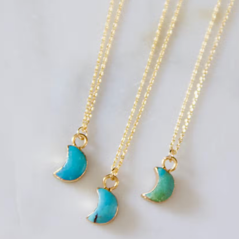 Turquoise Moon Necklace