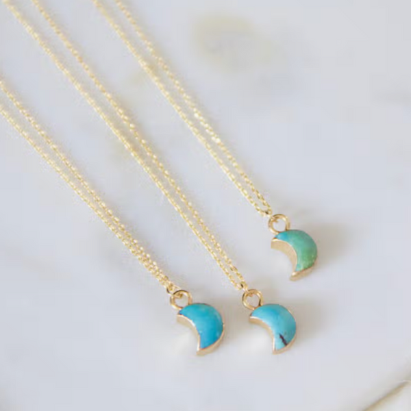 Turquoise Moon Necklace