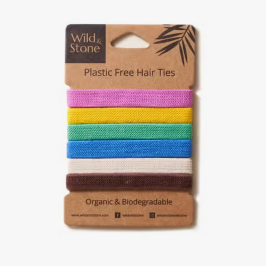 Plastic Free Hair Ties, Colors