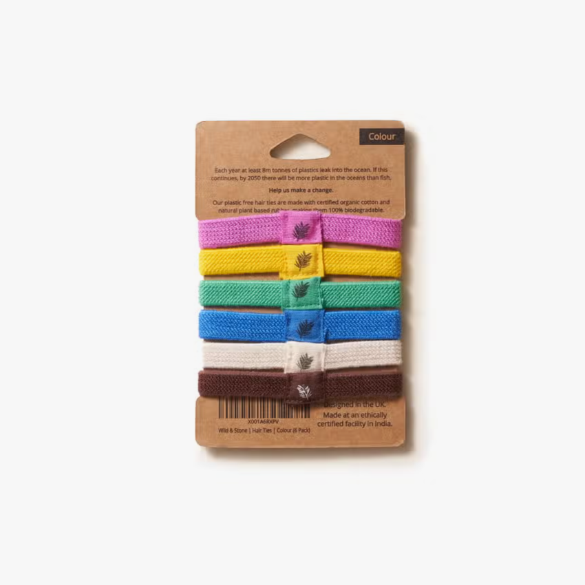 Plastic Free Hair Ties, Colors