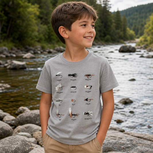Fly Fishing Lures Kids Tee