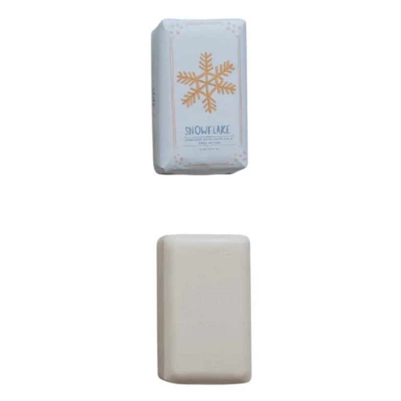 Snowflake Holiday Bar Soap