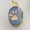 Paw Print Gemstone Necklace