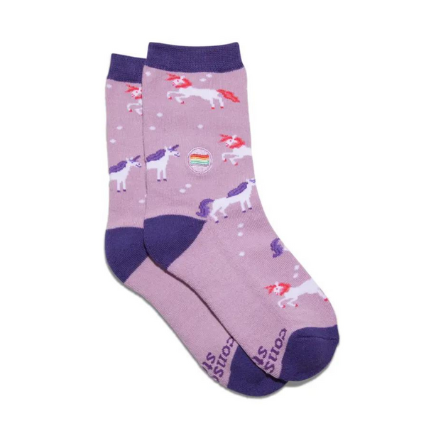 Kids Socks That Save LGBTQ Lives -  Unicorns