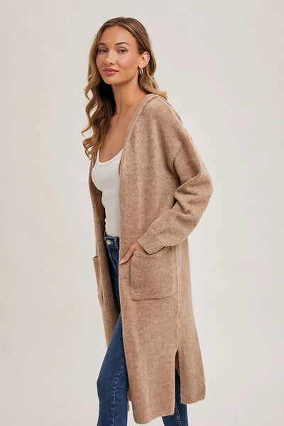 Hooded Longline Cardigan