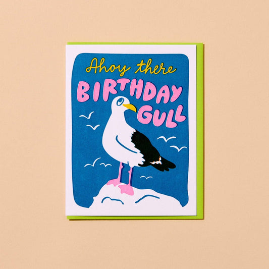 Birthday Gull Greeting Card