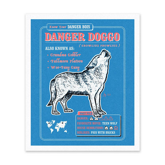 Danger Doggo Riso Print