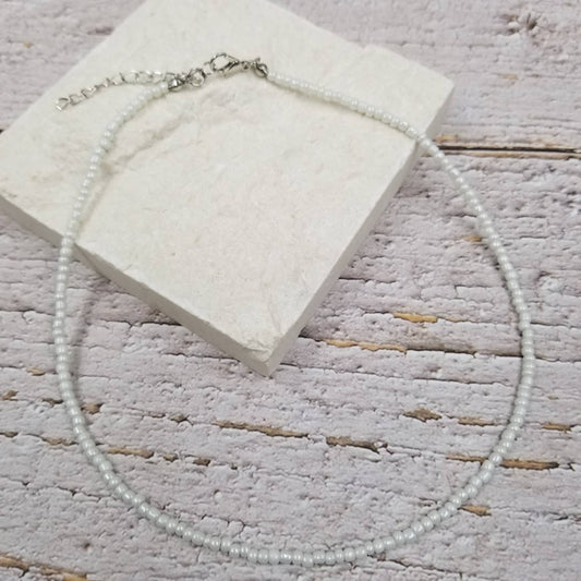 Pearl Seed Bead Necklace