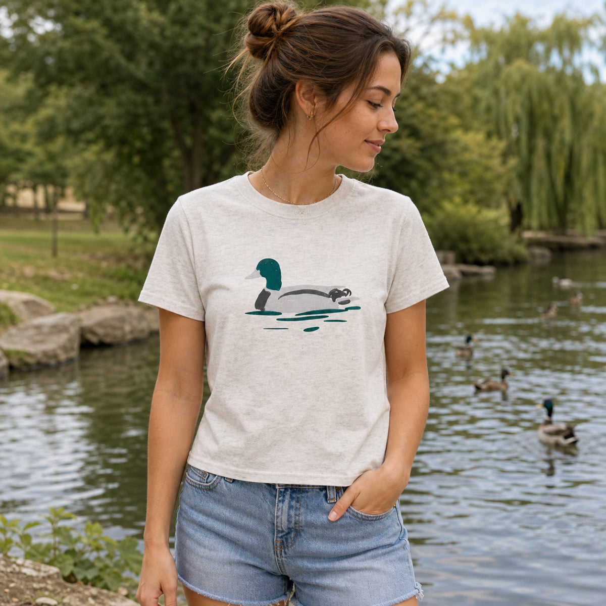 Mallard Heavy Cotton Ladies Tee
