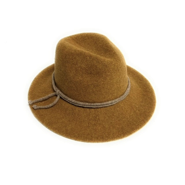 Wool Fedora in Camel