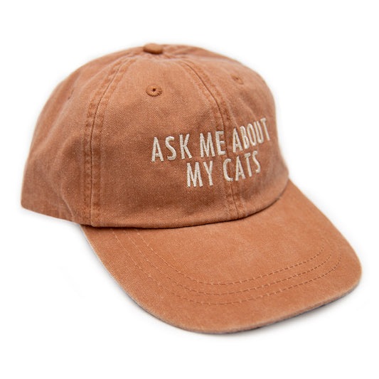 Ask Me About My Cats Cap