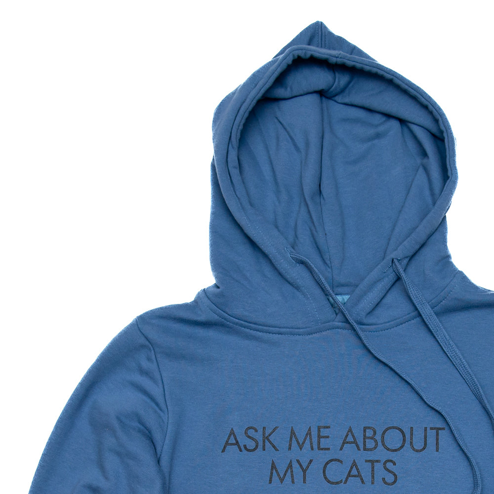 Ask Me About My Cats Women's French Terry Hoodie