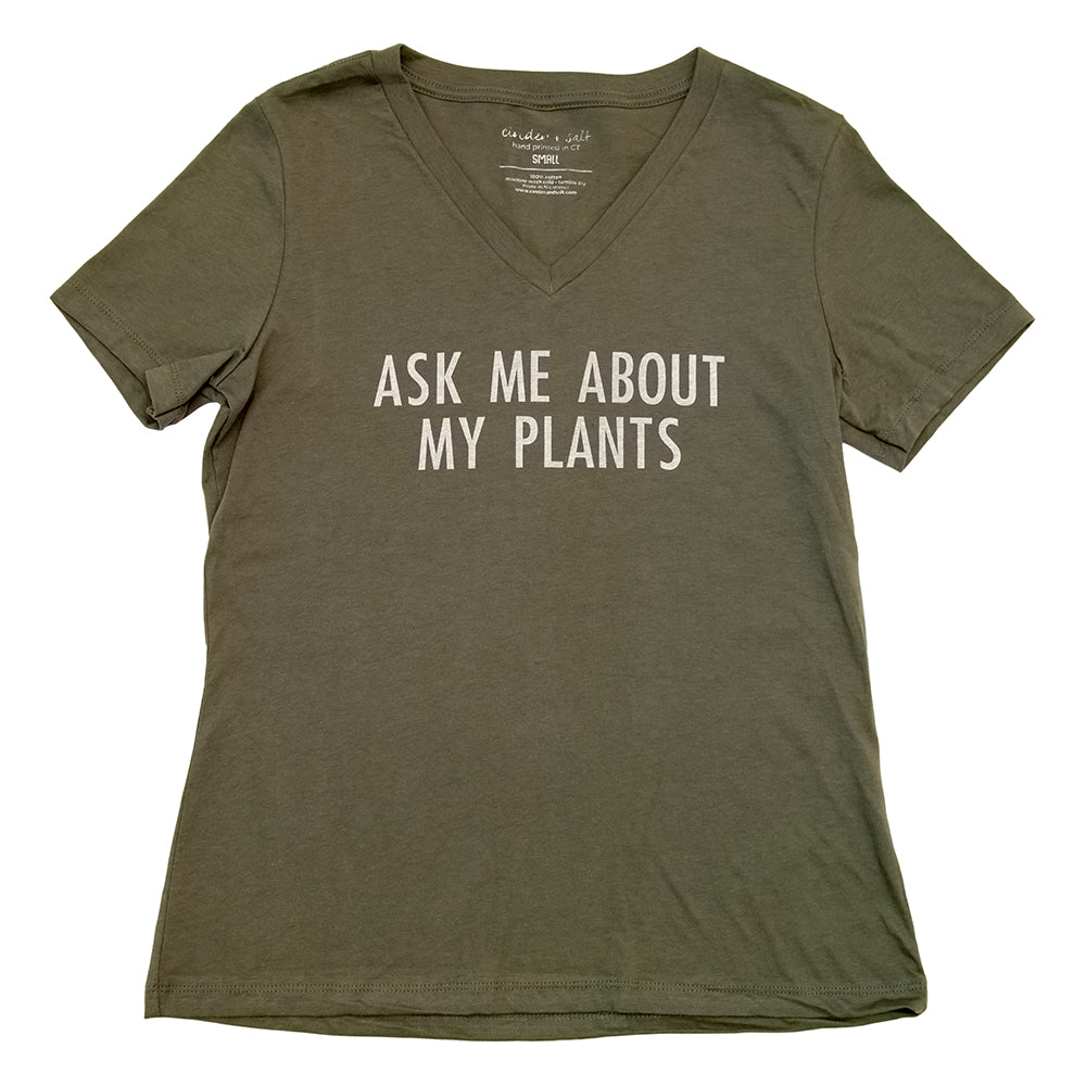 Ask Me About My Plants V-Neck