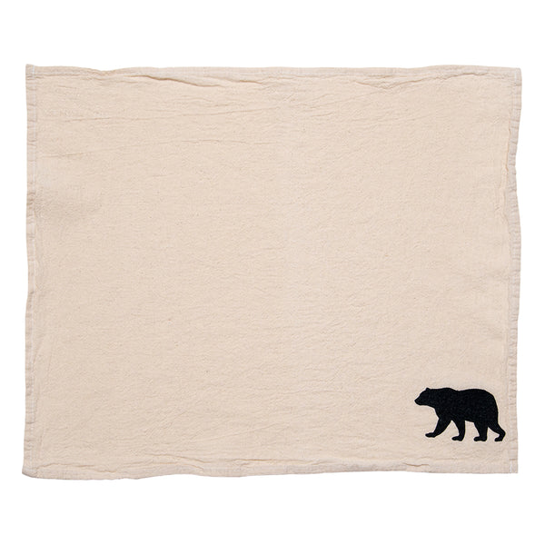 Black Bears Cloth Napkins - set of 4