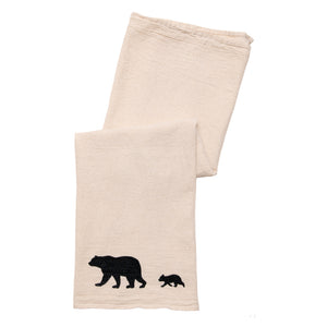 Black Bears Tea Towel