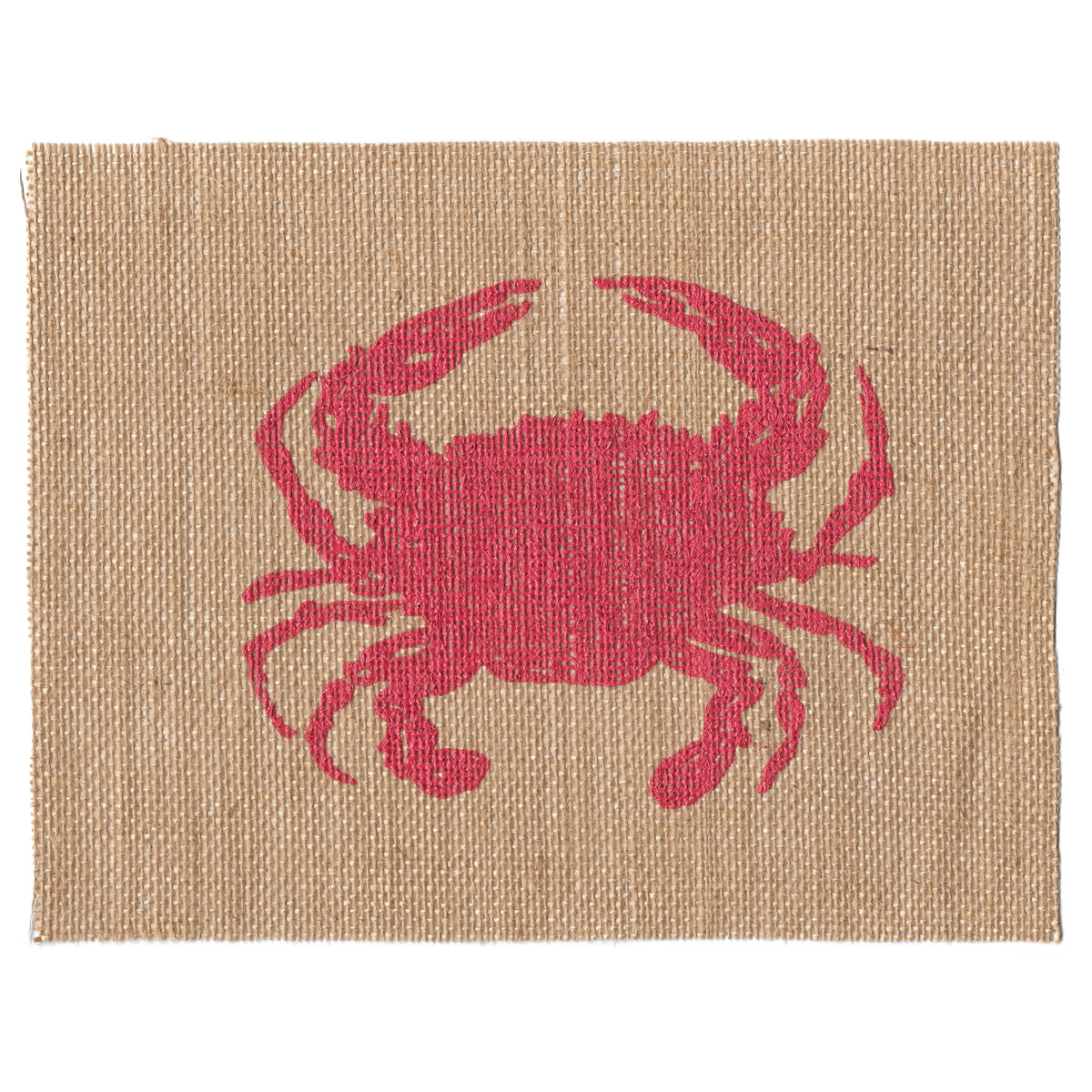 Crab 8x10 Burlap Art Print