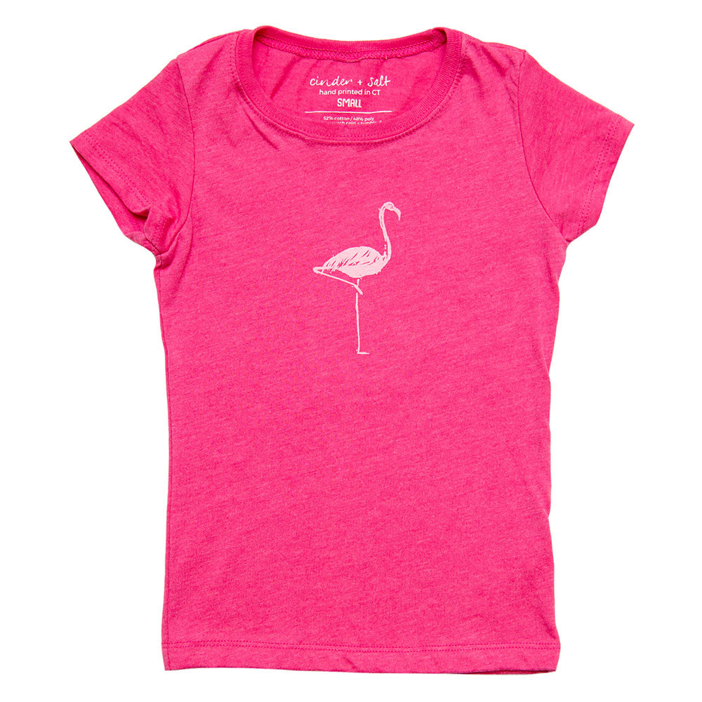 Flamingo Girls Princess-Cut Tee