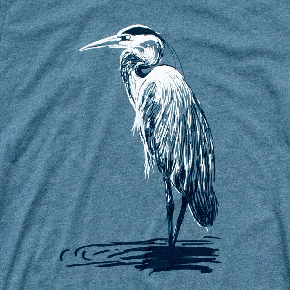 Great Blue Heron Long Sleeve Tee