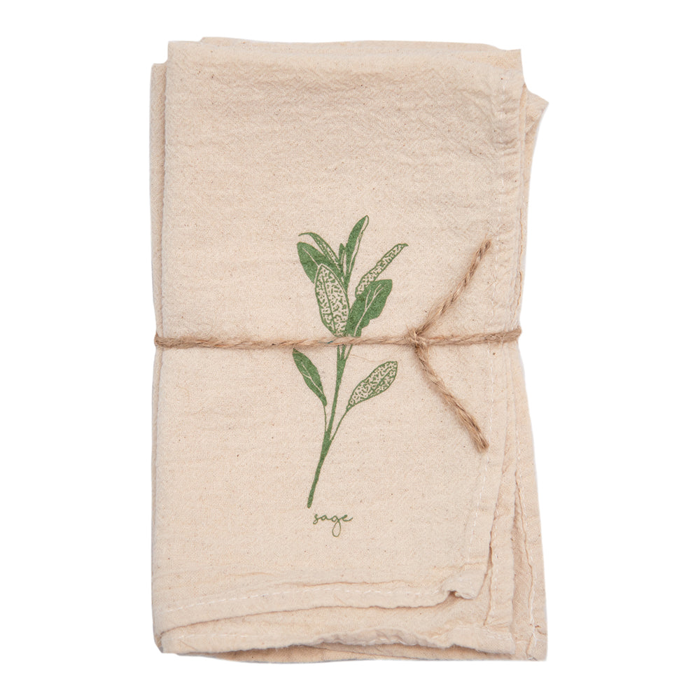Herbs Cloth Napkins - Set of 4