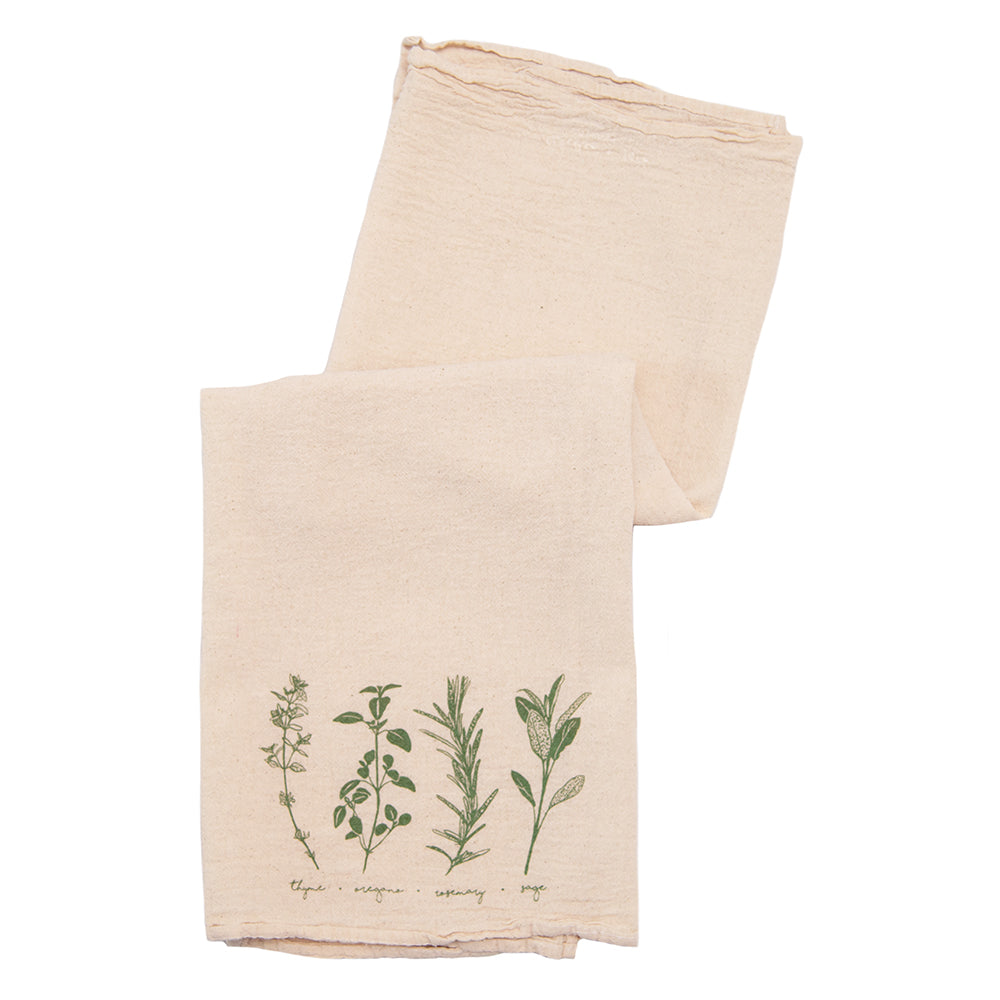 Herbs Tea Towel