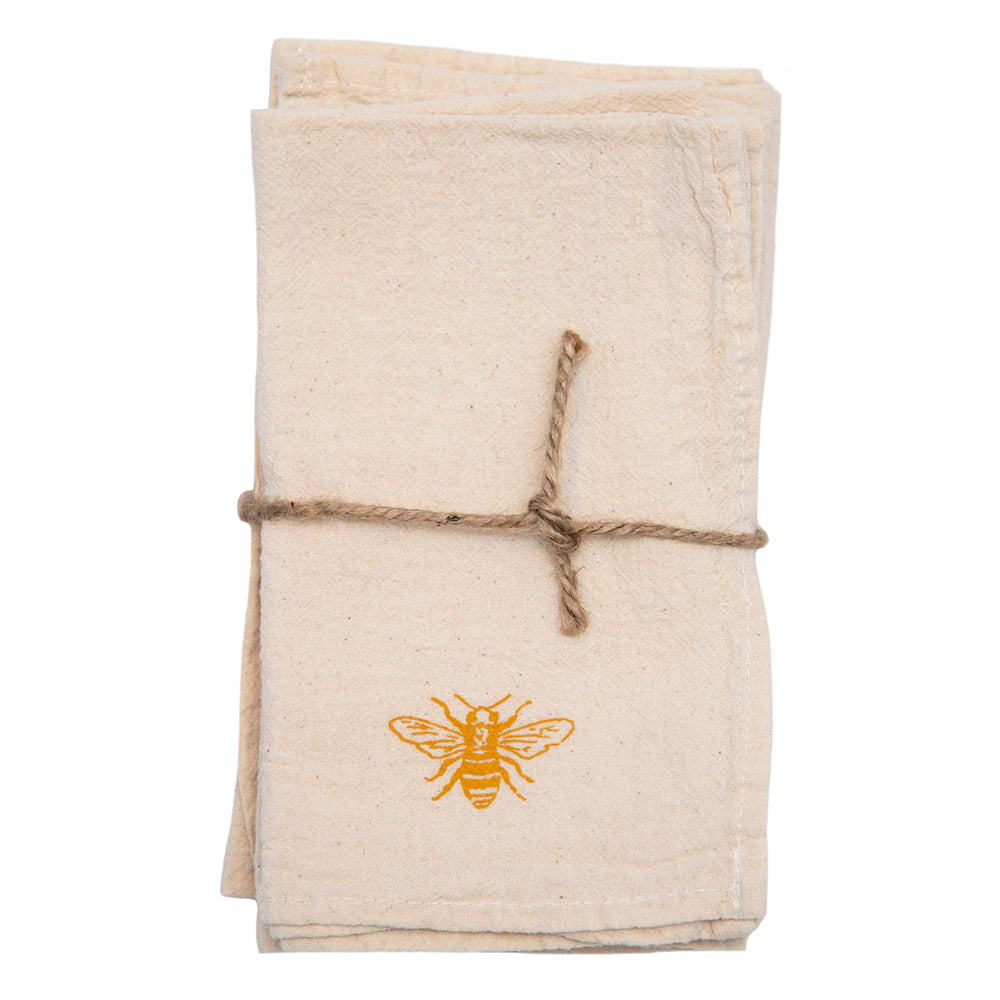 Honey Bee Cloth Napkins - Set of 4
