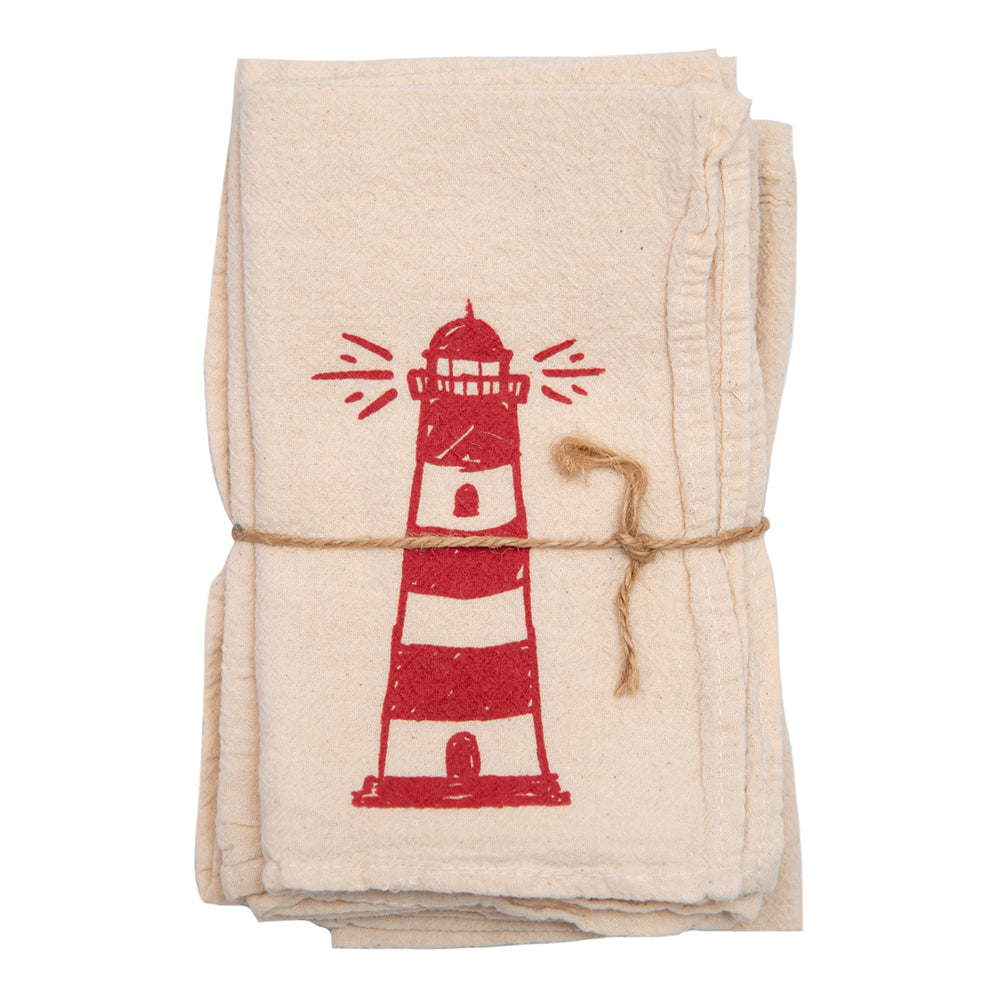 Lighthouse Cloth Napkins - Set of 4