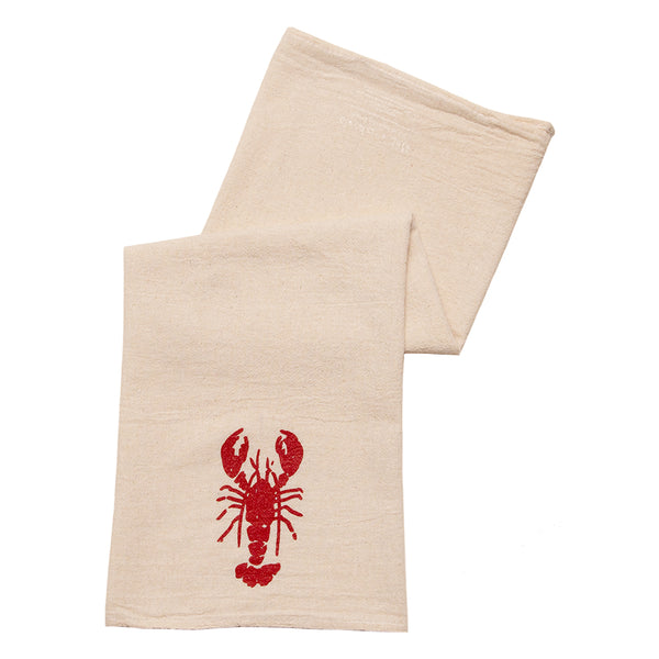 Lobster Tea Towel - Red