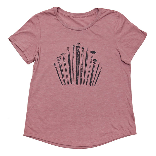 Paintbrushes Drape Tee