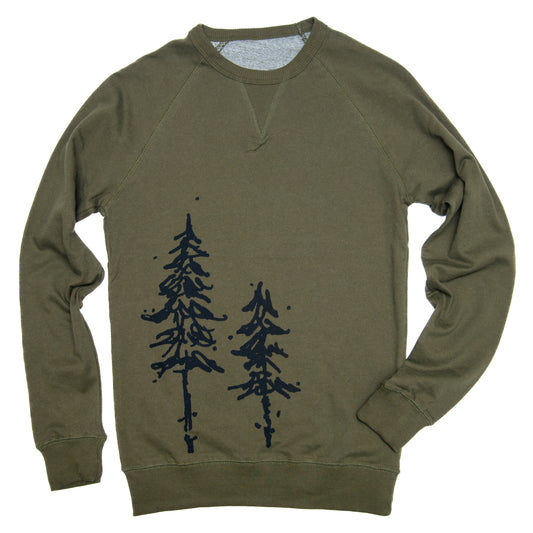 Pine Trees Unisex French Terry Pullover