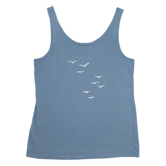 Seagulls Washed Beach Tank