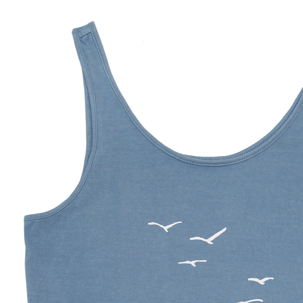Seagulls Washed Beach Tank