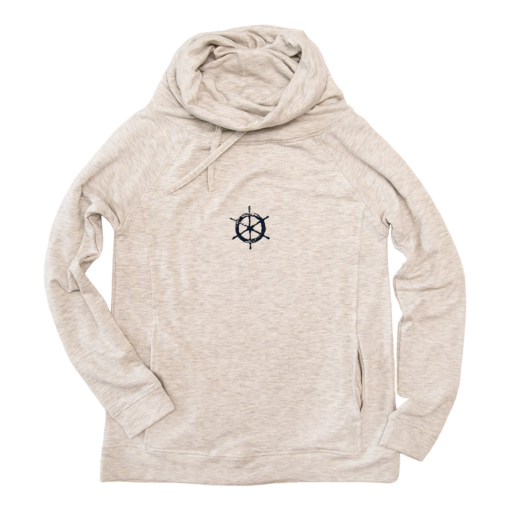 Ships Wheel Cowl Neck Pullover