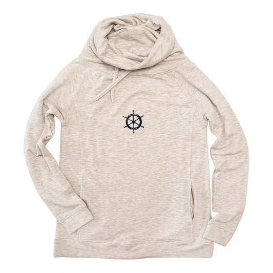 Ships Wheel Cowl Neck Pullover