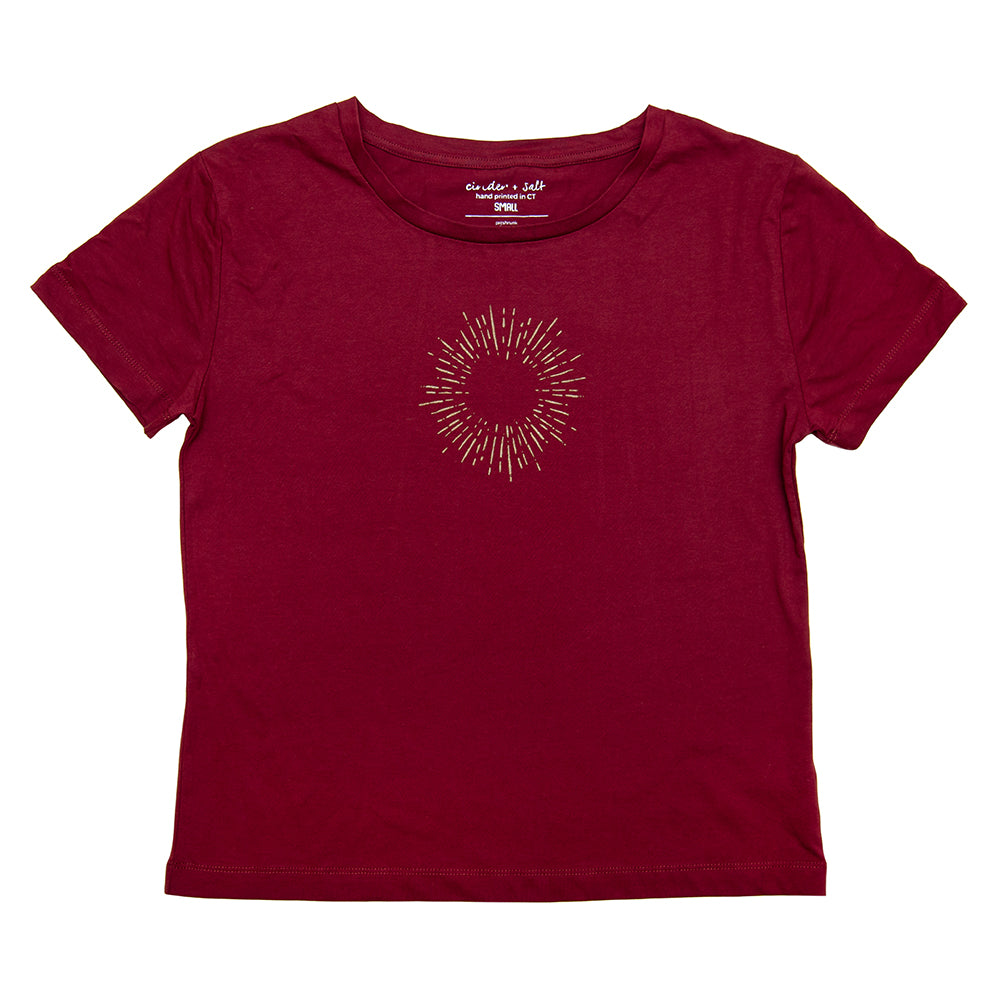 Sun Rays Organic Cotton Scoop Tee