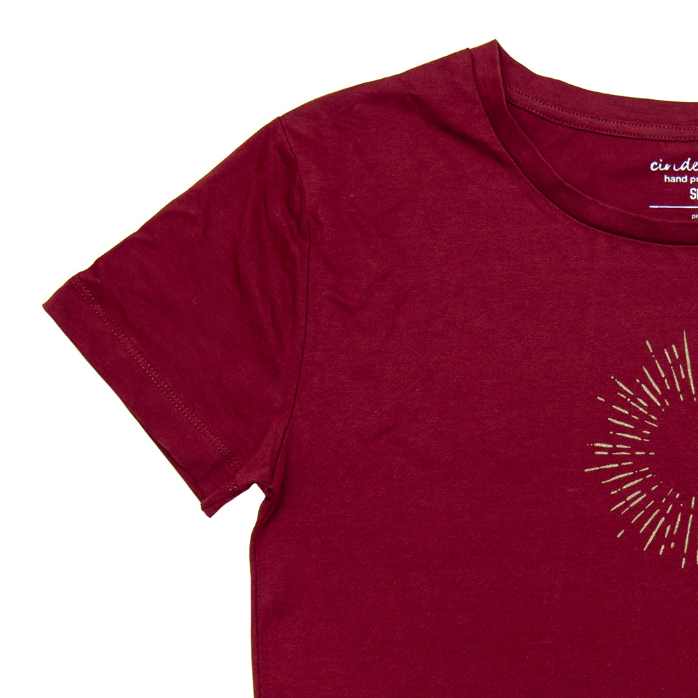 Sun Rays Organic Cotton Scoop Tee