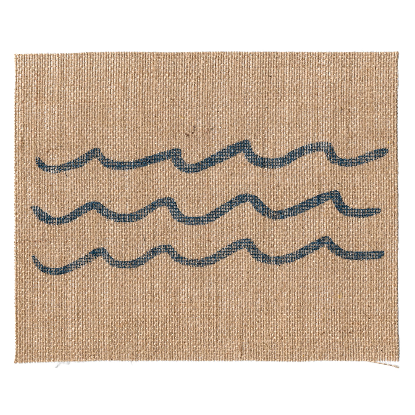Weathered Waves 8x10 Burlap Art Print