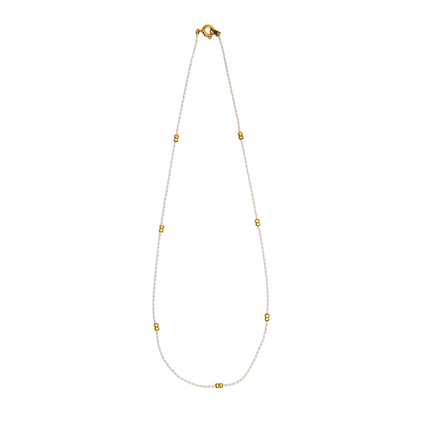 White & Gold Snake Chain Necklace