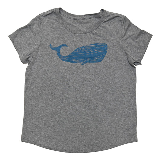 Woodgrain Whale Drape Tee